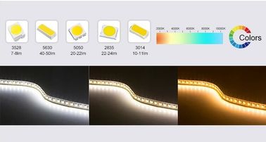 2200k-2500k CCT 10mm PCB 폭에 방수 자동 접착 가동 가능한 LED 지구 빛