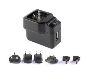 AU 미국 영국 AC 마개 교환할 수 있는 Usb 힘 접합기/5v 2a Usb 충전기/변압기