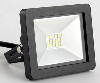 IP65 10w 700lm 경기장 부드럽게 한 유리, 까만 알루미늄 몸을 가진 방수 지도된 홍수 빛