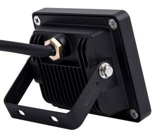 IP65 10w 700lm 경기장 부드럽게 한 유리, 까만 알루미늄 몸을 가진 방수 지도된 홍수 빛