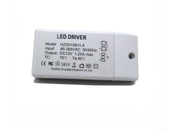 12V 1.25A 15W dc는 플라스틱 덮개 및 나사식 터미널을 가진 엇바꾸기 전력 공급을 지도했습니다