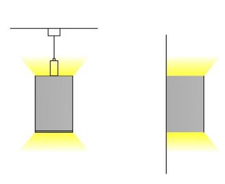 100mm*120mm 늘어진 점화를 위한 알루미늄 LED 단면도 밀어남