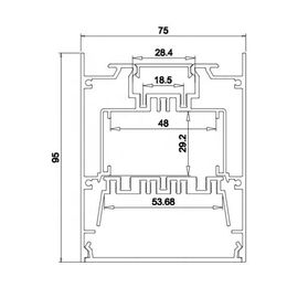 서리로 덥은 PC를 가진 75mm*95mm 펜던트 알루미늄 LED 단면도는, 알루미늄 왔다갔다 중단해 단면도를 지도했습니다