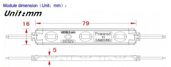 1.2w 12v 120LM 3-leds 5630 samsung led 모듈, 채널 레터, 5 년 보증 포함 UL CE ROHS 방수