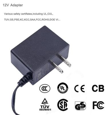 12V 1A 12Watt US EU 벽 마운트 전원 어댑터 레벨 VI CE UL 표시 CCTV 카메라 led 네온 불빛
