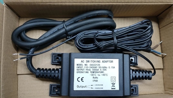 야외 방수 변압기, 전원 공급 장치, 수도꼭지 용 9Vdc 500mah 4.5W IP68 방수 스위치 어댑터