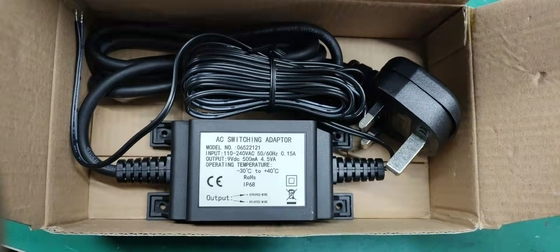 야외 방수 변압기, 전원 공급 장치, 수도꼭지 용 9Vdc 500mah 4.5W IP68 방수 스위치 어댑터